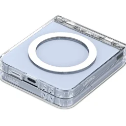 ETUI SPIGEN SAMSUNG GALAXY Z FLIP 7 FE Z FLIP 6 ULTRA HYBRID PRO MAGSAFE CLEAR WHITE