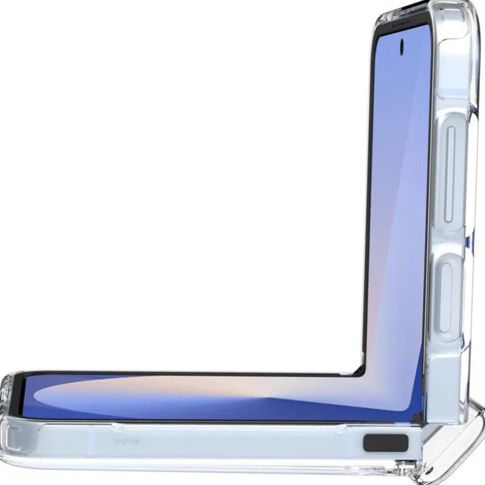 ETUI SPIGEN SAMSUNG GALAXY Z FLIP 7 FE Z FLIP 6 ULTRA HYBRID PRO MAGSAFE CLEAR WHITE