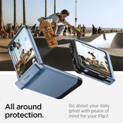 ETUI SPIGEN SAMSUNG GALAXY Z FLIP 7 TOUGH ARMOR PRO MAGSAFE SIERRA BLUE