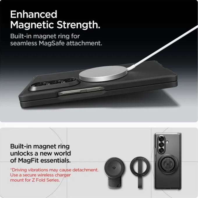 ETUI SPIGEN SAMSUNG GALAXY Z FOLD 7 TOUGH ARMOR PRO MAG MAGSAFE CZARNE