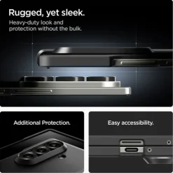 ETUI SPIGEN SAMSUNG GALAXY Z FOLD 7 TOUGH ARMOR PRO MAG MAGSAFE CZARNE