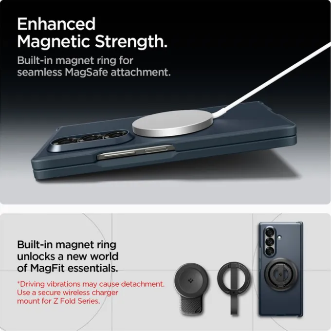 ETUI SPIGEN SAMSUNG GALAXY Z FOLD 7 TOUGH ARMOR PRO MAG MAGSAFE METAL SLATE