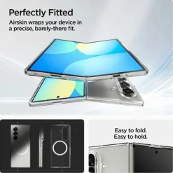 ETUI SPIGEN SAMSUNG GALAXY Z FOLD 7 AIRSKIN MAG MAGSAFE CRYSTAL PRZEZROCZYSTE BIAŁE