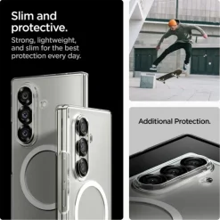 ETUI SPIGEN SAMSUNG GALAXY Z FOLD 7 AIRSKIN MAG MAGSAFE CRYSTAL PRZEZROCZYSTE BIAŁE