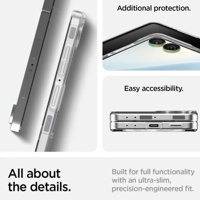 ETUI SPIGEN SAMSUNG GALAXY Z FLIP 7 AIRSKIN MAG MAGSAFE CRYSTAL PRZEZROCZYSTE BIAŁE