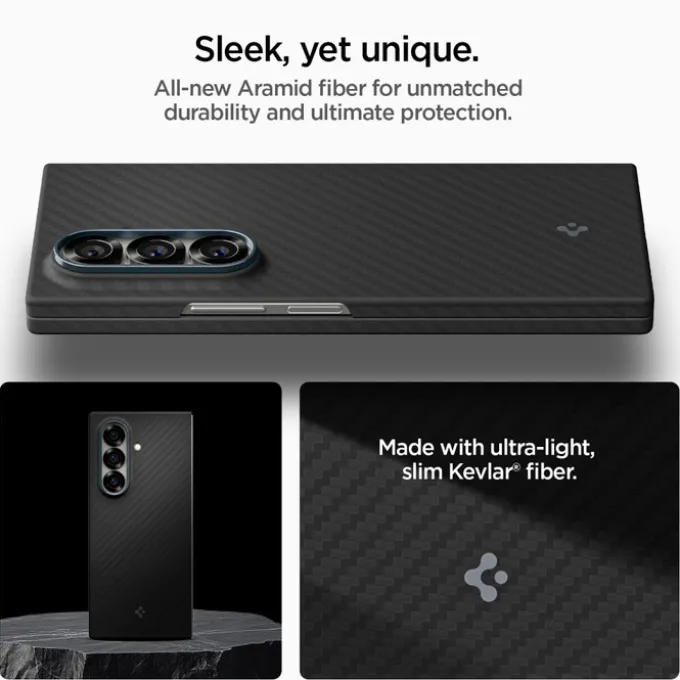 ETUI SPIGEN SAMSUNG GALAXY Z FOLD 7 AIRSKIN ARAMID CZARNE