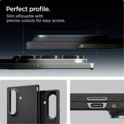 ETUI SPIGEN SAMSUNG GALAXY Z FOLD 7 AIRSKIN ARAMID CZARNE