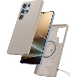 ETUI SPIGEN SILICONE FIT MAG MAGSAFE SAMSUNG GALAXY S25 ULTRA NATURAL TITANIUM