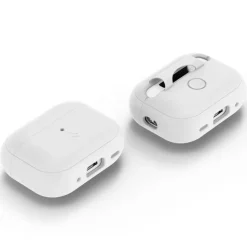 Etui Spigen Silicone Fit Strap Apple Airpods Pro 1 / 2 White/grey Case
