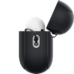 Etui Spigen Silicone Fit Strap Apple Airpods Pro 1 / 2 Black/phantom Green Case