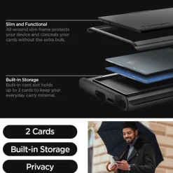 Etui Spigen Slim Armor Cs Samsung Galaxy S24 Ultra Black Case