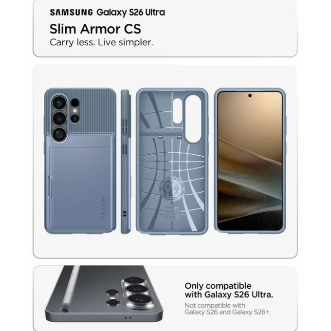 ETUI SPIGEN SLIM ARMOR CS SAMSUNG GALAXY S26 ULTRA LIGHT BLUE