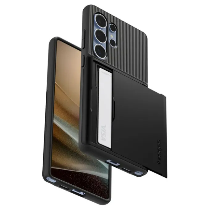 ETUI SPIGEN SLIM ARMOR CS SAMSUNG GALAXY S25 ULTRA BLACK