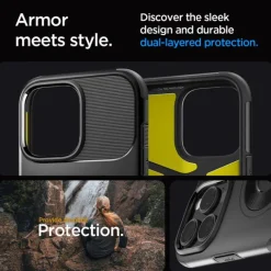 ETUI SPIGEN SLIM ARMOR MAG MAGSAFE IPHONE 16 PRO MAX BLACK