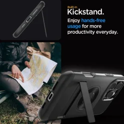 ETUI SPIGEN SLIM ARMOR MAG MAGSAFE IPHONE 16 PRO MAX BLACK