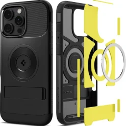 ETUI SPIGEN SLIM ARMOR MAG MAGSAFE IPHONE 16 PRO BLACK
