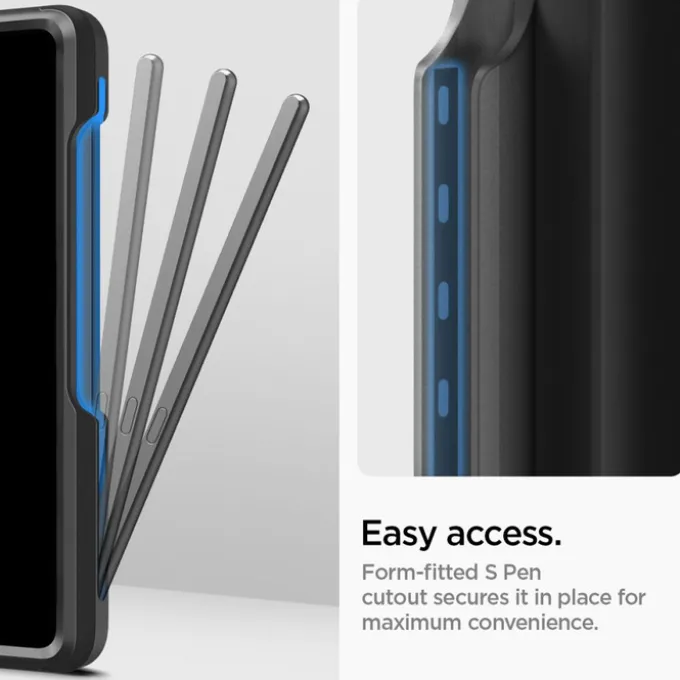 Etui Spigen Slim Armor Pro Pen Galaxy Z Fold 5 Black Case