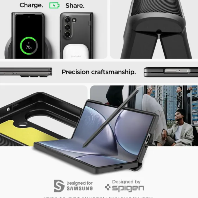 ETUI SPIGEN SLIM ARMOR PRO SAMSUNG GALAXY Z FOLD 6 BLACK