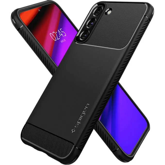 ETUI SPIGEN S22 Rugged Armor Matte Black Case