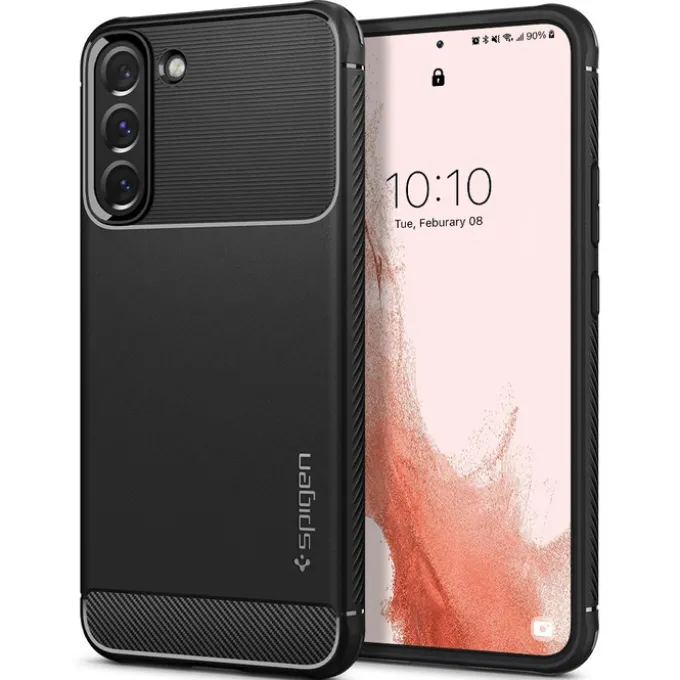ETUI SPIGEN S22 Rugged Armor Matte Black Case