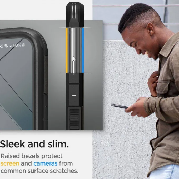 ETUI Spigen S22 Tough Armor Gunmetal Case