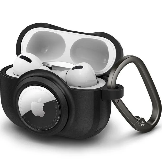ETUI SPIGEN TAG ARMOR DUO AIRPODS PRO 1 / 2 & AIRTAG BLACK