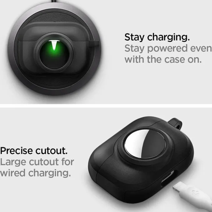 ETUI SPIGEN TAG ARMOR DUO AIRPODS PRO 1 / 2 & AIRTAG BLACK