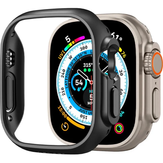 Etui Spigen Thin Fit Apple Watch Ultra 49mm Ultra 2 Czarne