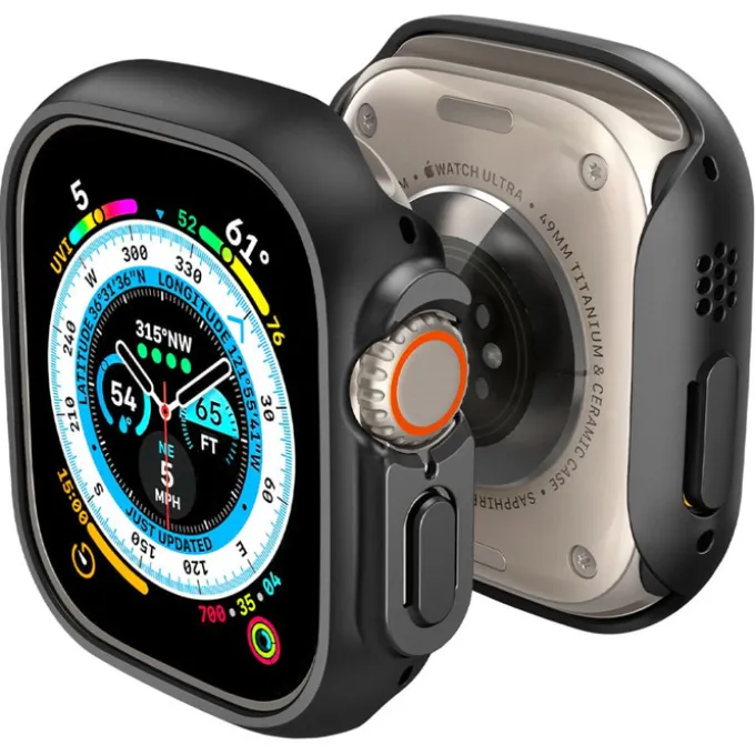 Etui Spigen Thin Fit Apple Watch Ultra 49mm Ultra 2 Czarne