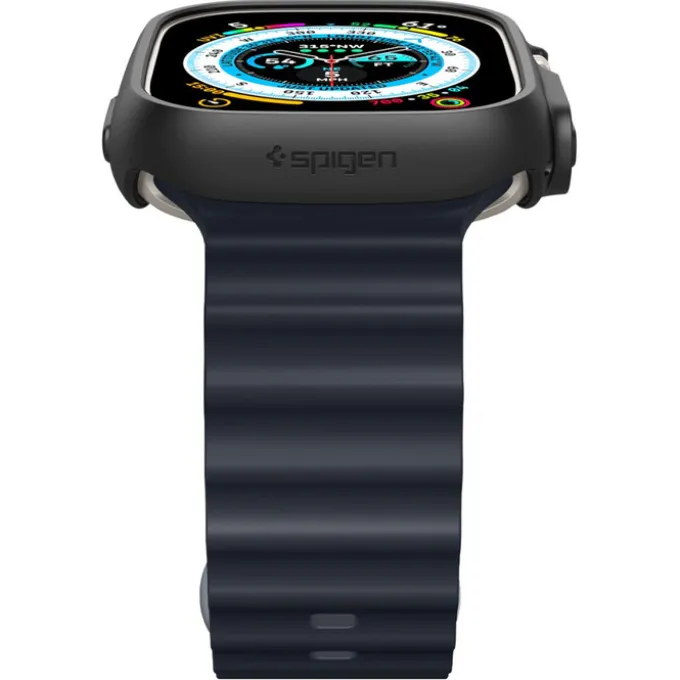 Etui Spigen Thin Fit Apple Watch Ultra 49mm Ultra 2 Czarne