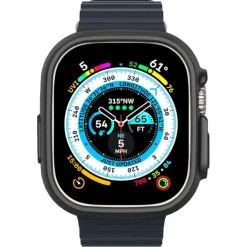 Etui Spigen Thin Fit Apple Watch Ultra 49mm Ultra 2 Czarne