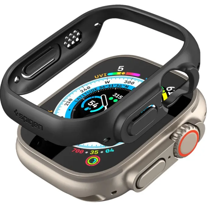 Etui Spigen Thin Fit Apple Watch Ultra 49mm Ultra 2 Czarne