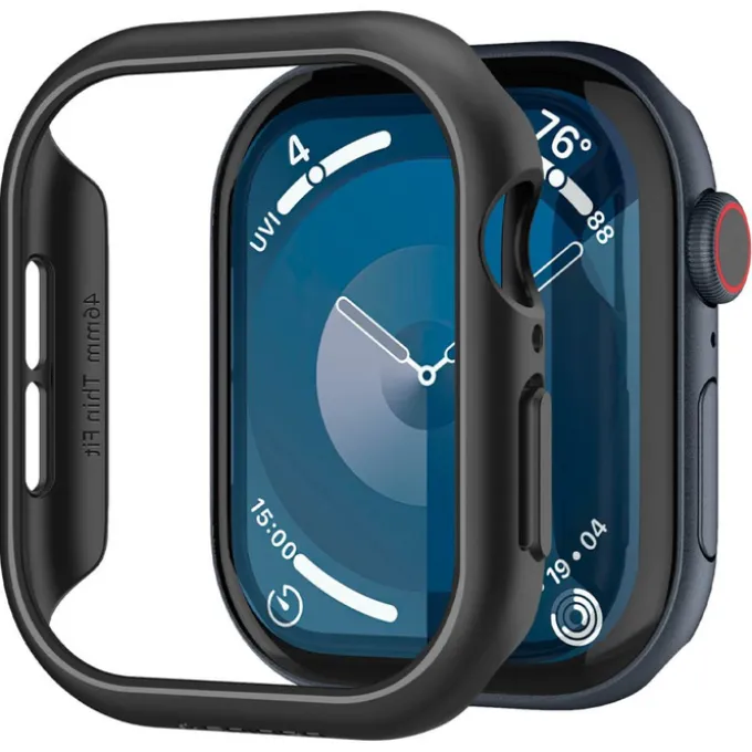 ETUI SPIGEN THIN FIT APPLE WATCH 10 (46 MM) BLACK