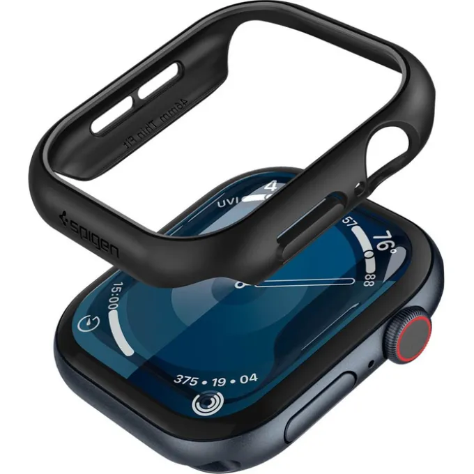 ETUI SPIGEN THIN FIT APPLE WATCH 10 (46 MM) BLACK