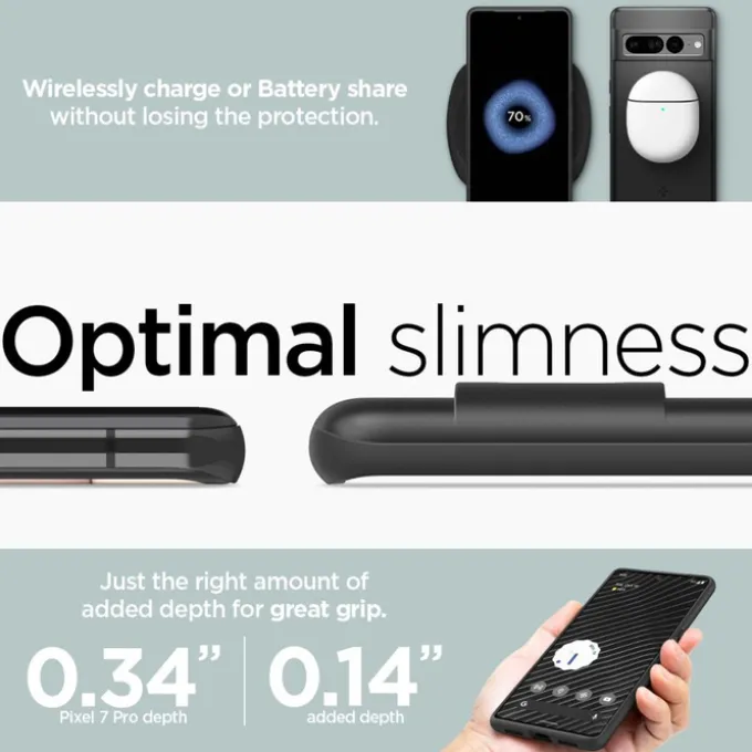 Etui Spigen Thin Fit Google Pixel 7 Pro Etui Black