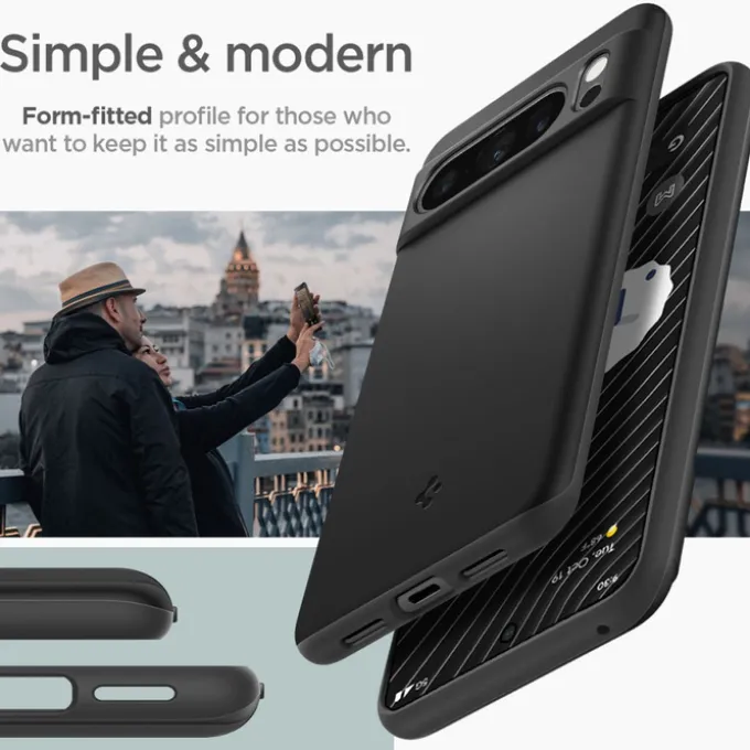 Etui Spigen Thin Fit Google Pixel 8 Pro Black Case