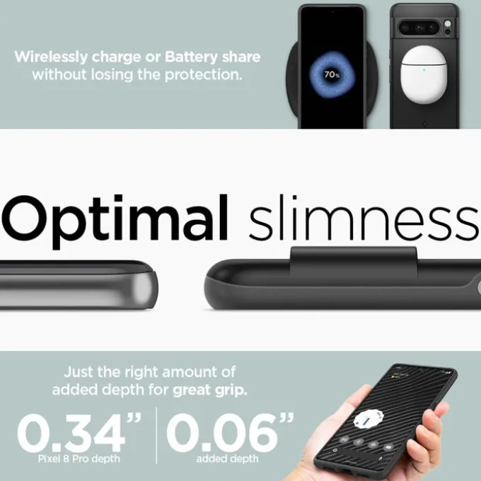 Etui Spigen Thin Fit Google Pixel 8 Pro Black Case