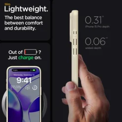 Etui Spigen Thin Fit iPhone 15 Pro Mute Beige