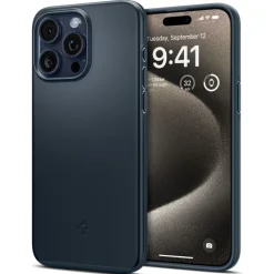 Etui Spigen Thin Fit iPhone 15 Pro Max Metal Slate Case