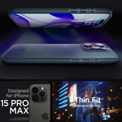 Etui Spigen Thin Fit iPhone 15 Pro Max Metal Slate Case