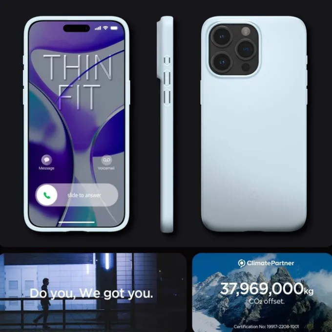 Etui Spigen Thin Fit iPhone 15 Pro Mute Blue