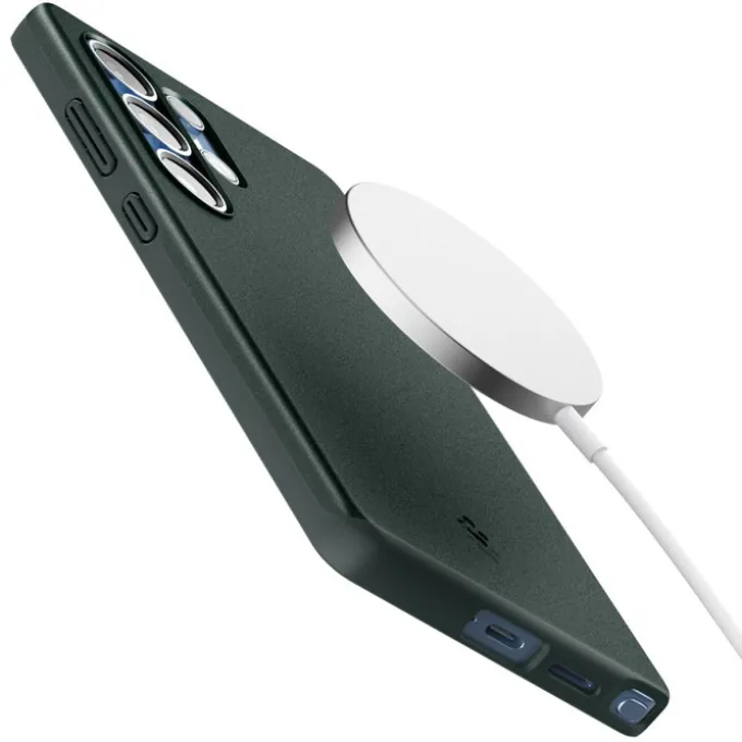 ETUI SPIGEN THIN FIT MAG MAGSAFE SAMSUNG GALAXY S25 ULTRA ABYSS GREEN