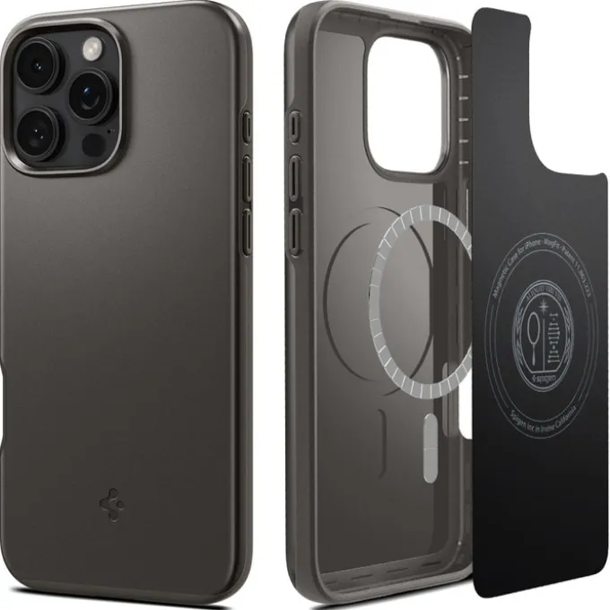 ETUI SPIGEN THIN FIT MAG MAGSAFE IPHONE 16 PRO MAX GUNMETAL