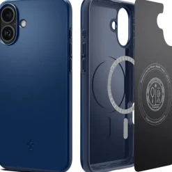 ETUI SPIGEN THIN FIT MAG MAGSAFE IPHONE 16 NAVY BLUE