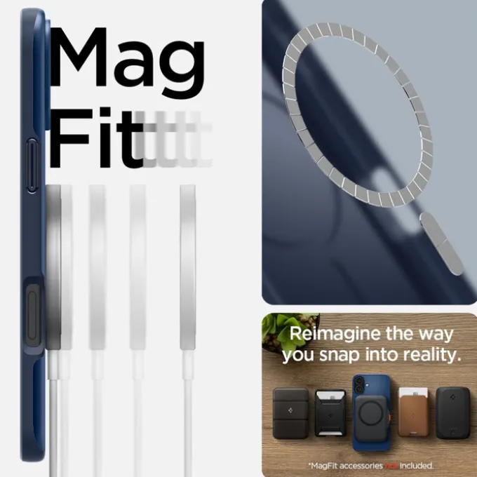 ETUI SPIGEN THIN FIT MAG MAGSAFE IPHONE 16 NAVY BLUE