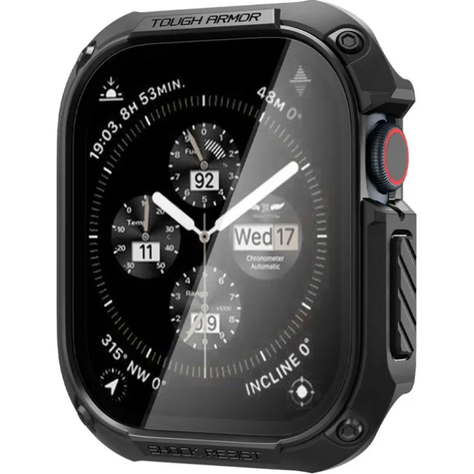 ETUI SPIGEN TOUGH ARMOR APPLE WATCH 10 (46 MM) BLACK