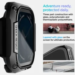 ETUI SPIGEN TOUGH ARMOR APPLE WATCH 10 (46 MM) BLACK