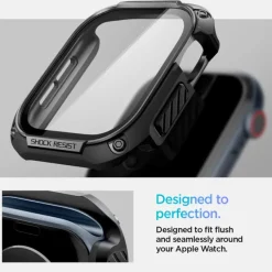 ETUI SPIGEN TOUGH ARMOR APPLE WATCH 10 (46 MM) BLACK