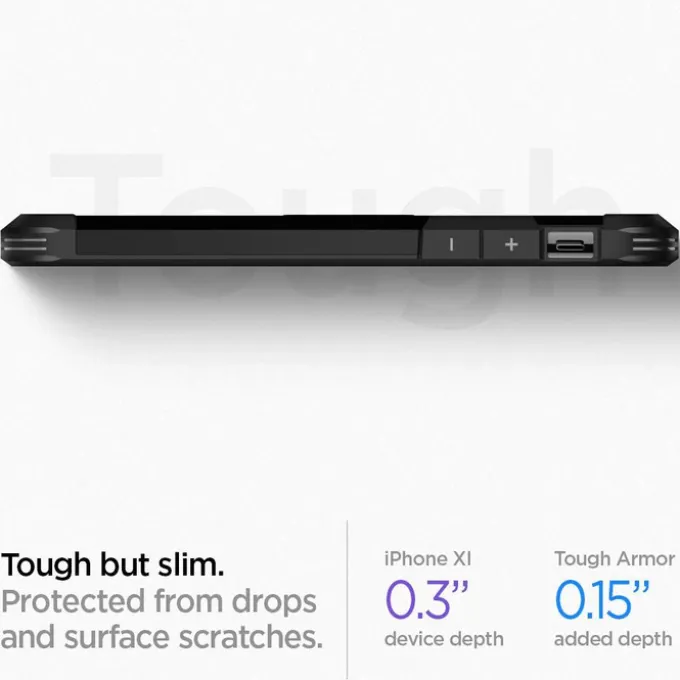 Etui SPIGEN Tough Armor Apple Iphone 11 Black Czarne Case