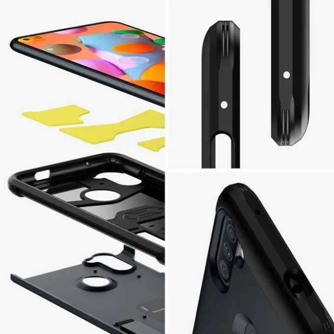 Etui SPIGEN Tough Armor Galaxy A11 Metal Slate Szare Case